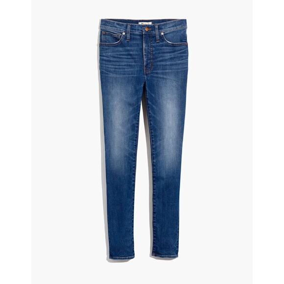 MADEWELL Mid Rise Skinny Jeans 9" Pendale Wash Stretch Classic Ankle Sz 34T Tall - Picture 3 of 12